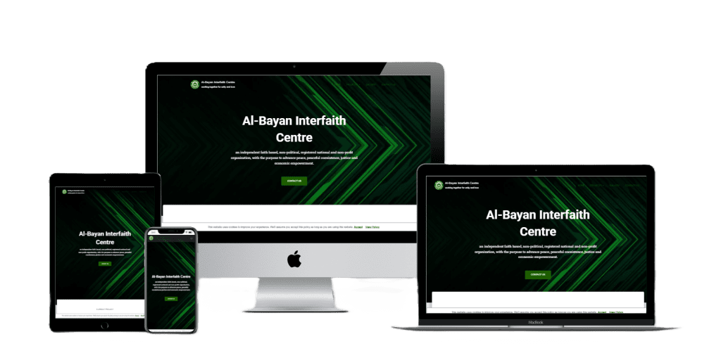 Al-Bayan Interfaith Centre website by Rock Edge ICT